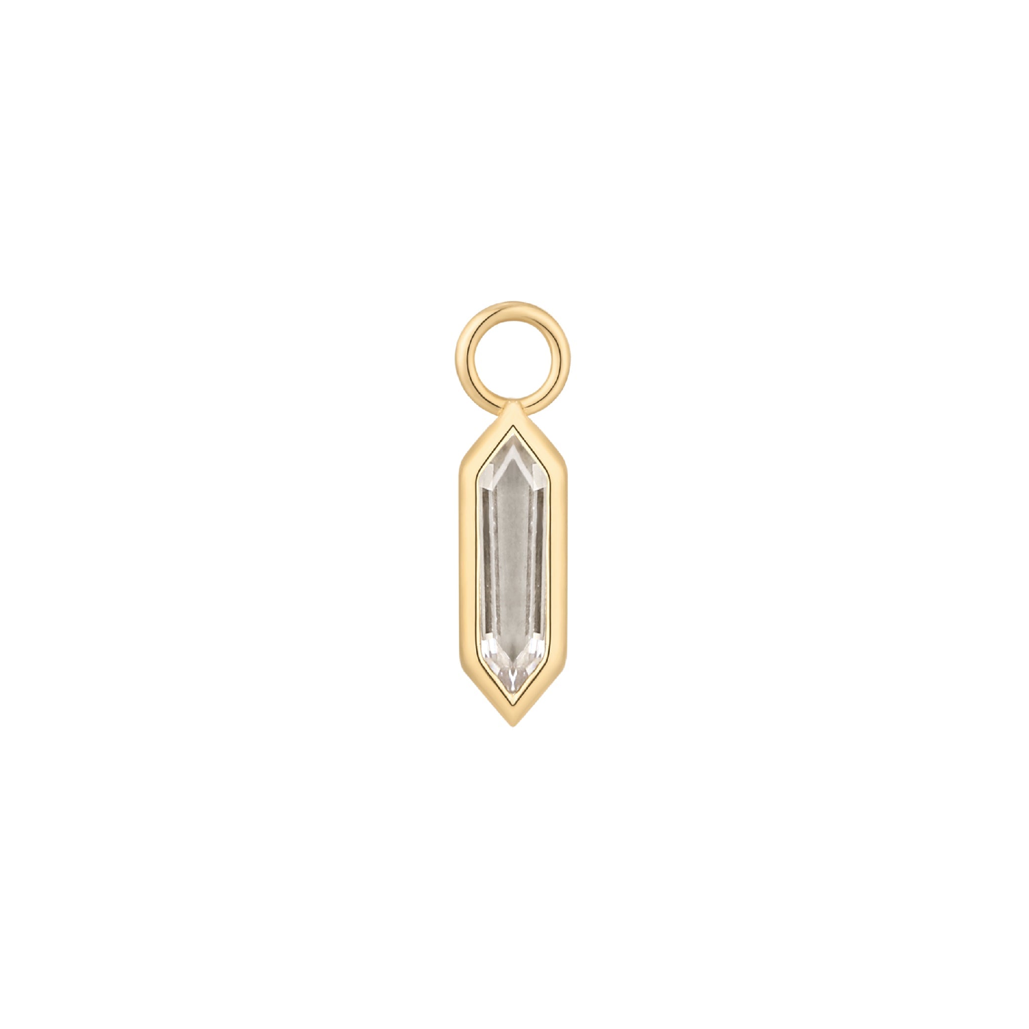 Theory - CZ - Gold Charm