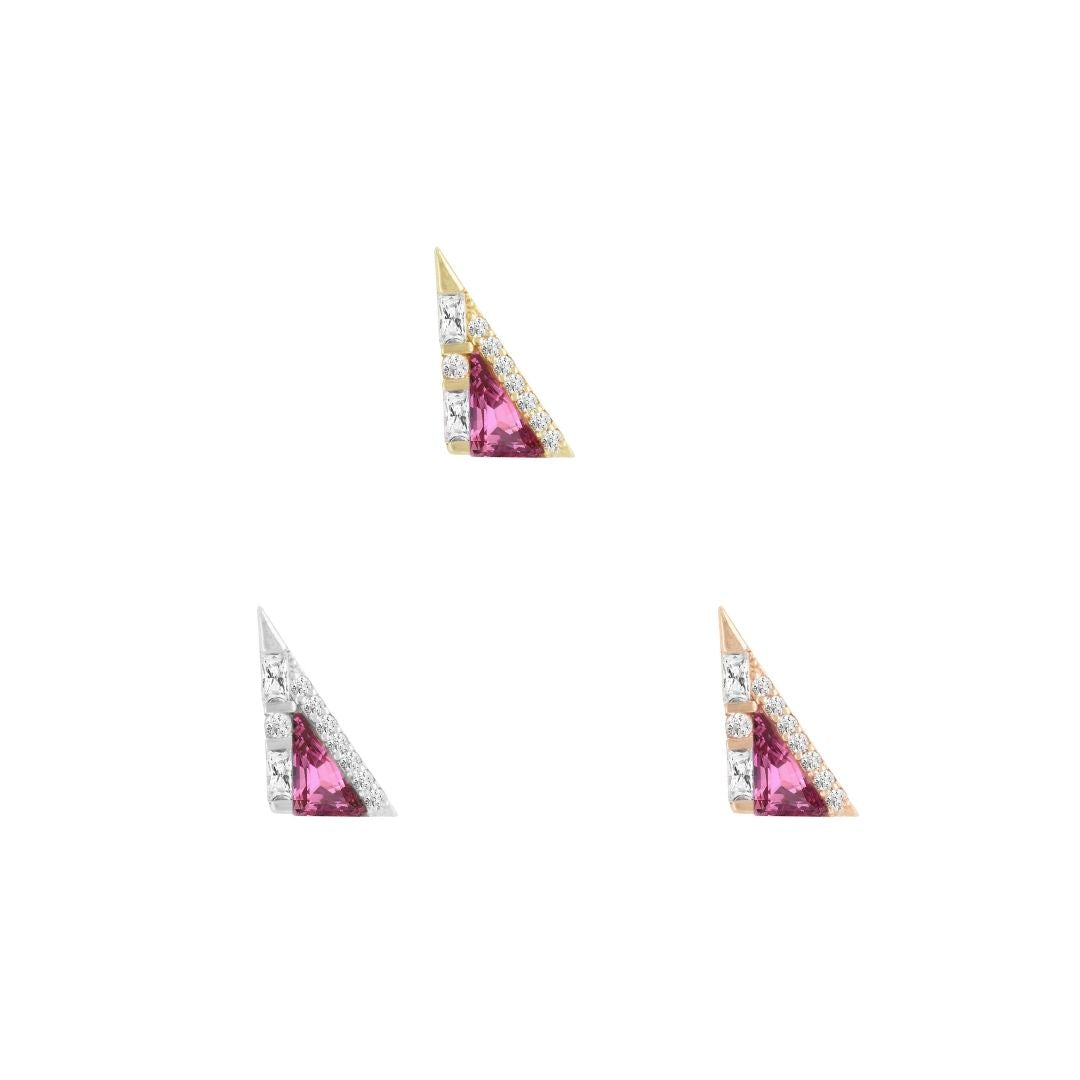 Transmission - Pink Tourmaline - Threadless End