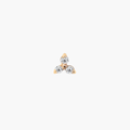 Mini Trinity Diamond Flat Back Stud