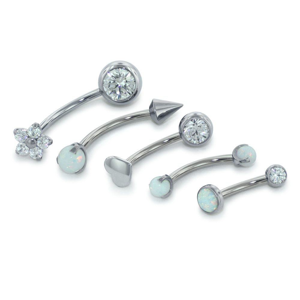 Titanium Curved Barbells - Shaft Only