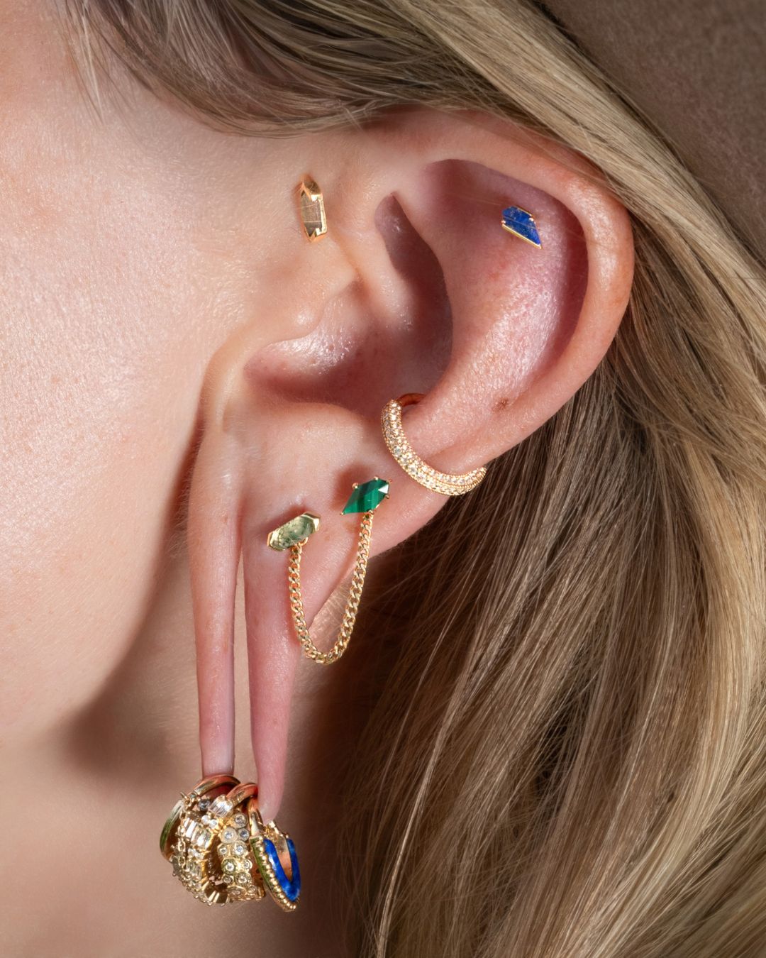 Mystic Threadless End with Labradorite