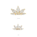 Mini Valentina - CZ - Flat Back Stud