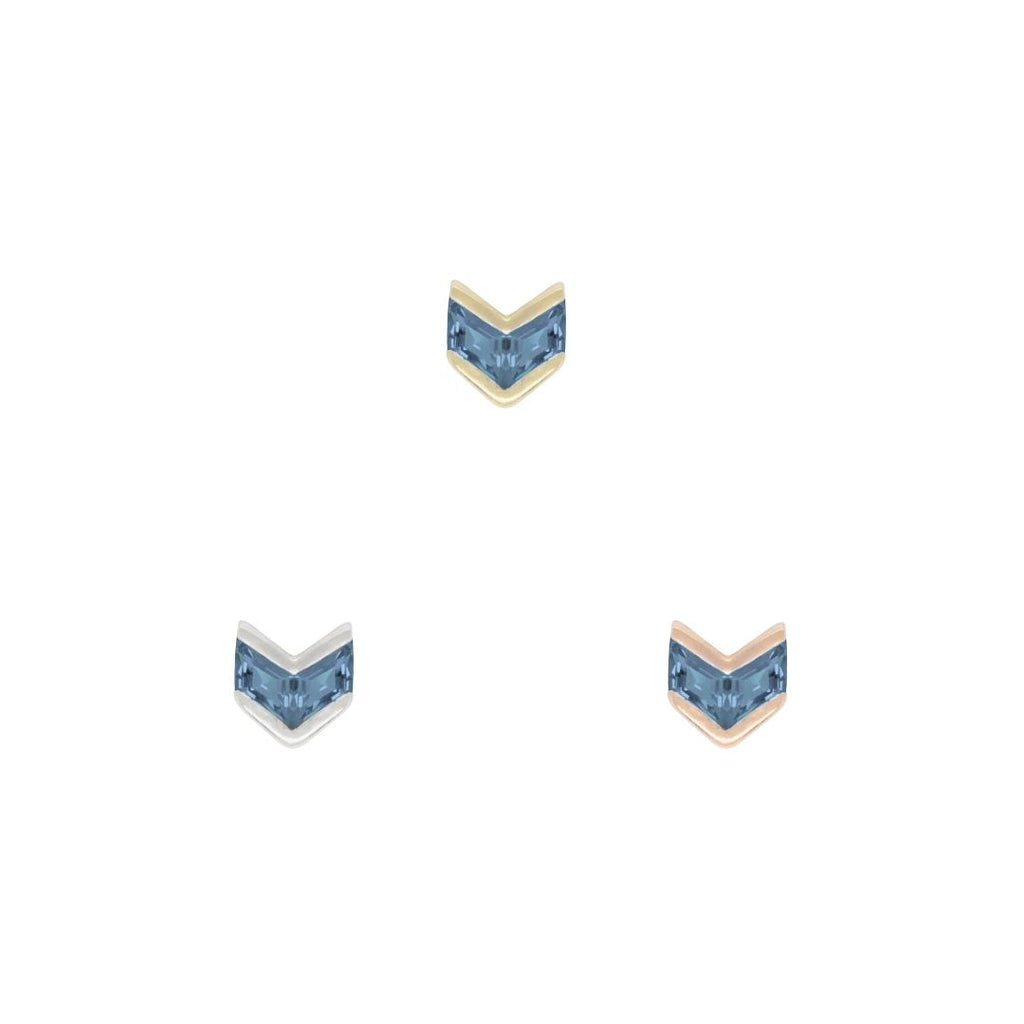 Vande - London Blue Topaz - Threadless End