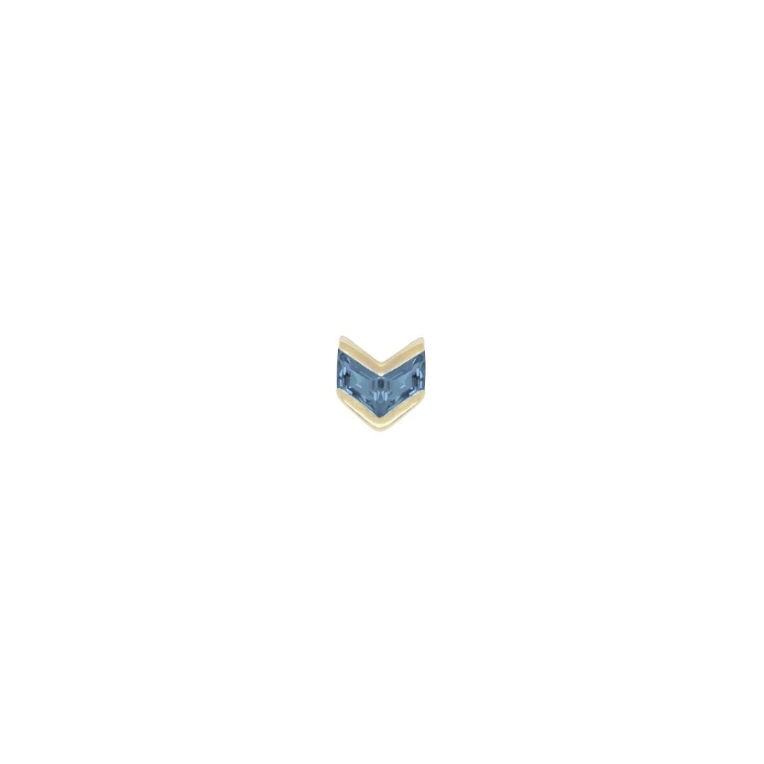 Vande - London Blue Topaz - Threadless End
