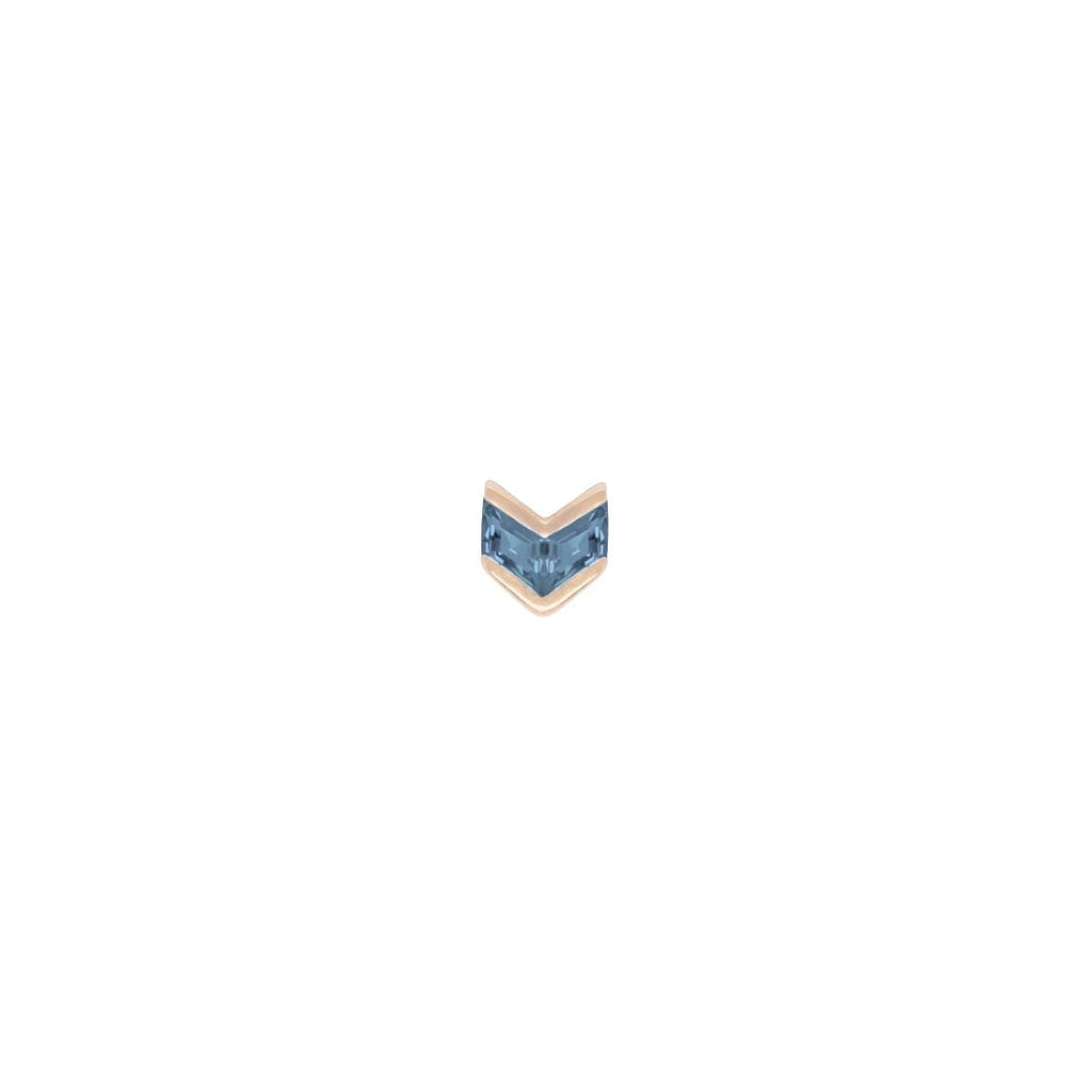 Vande - London Blue Topaz - Threadless End