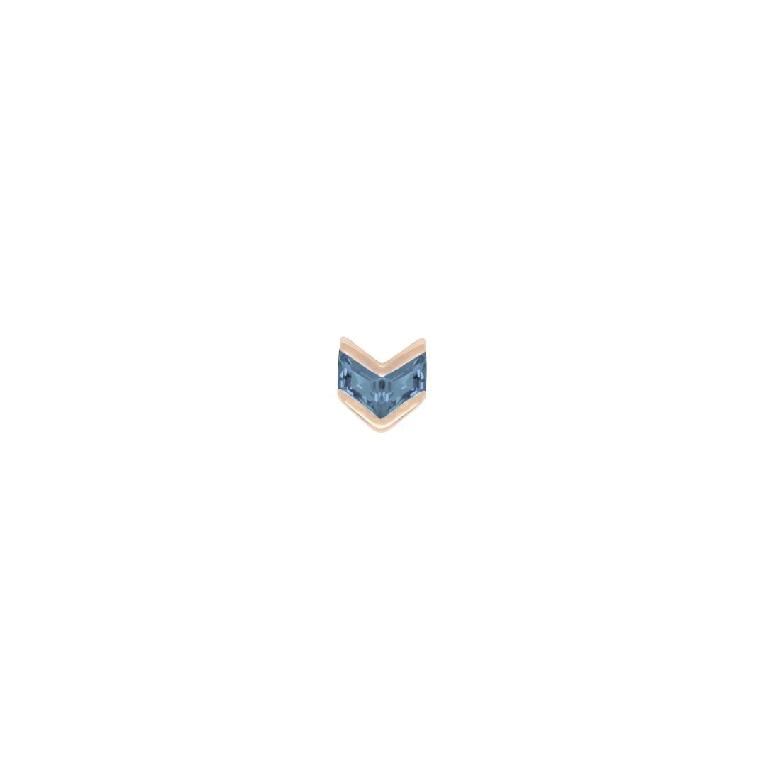 Vande - London Blue Topaz - Threadless End