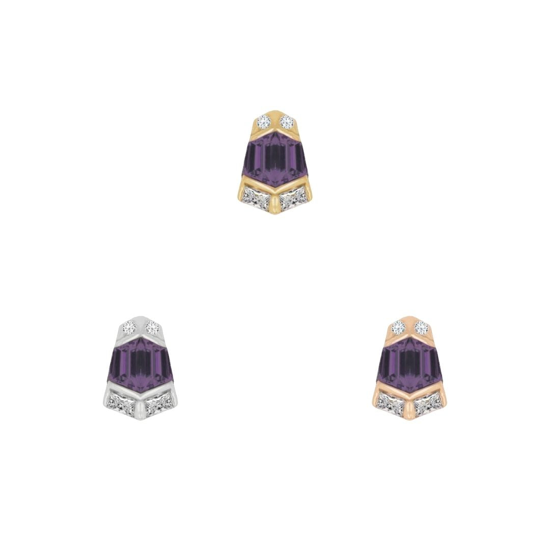 Vera - Amethyst - Threadless End