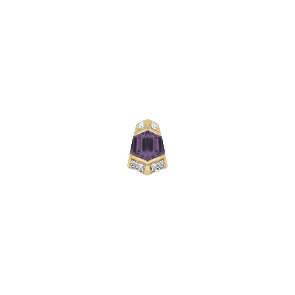 Vera - Amethyst - Threadless End