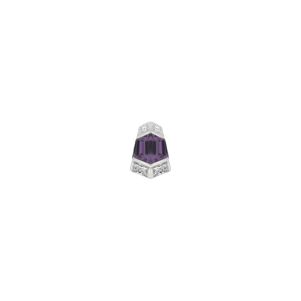 Vera - Amethyst - Threadless End