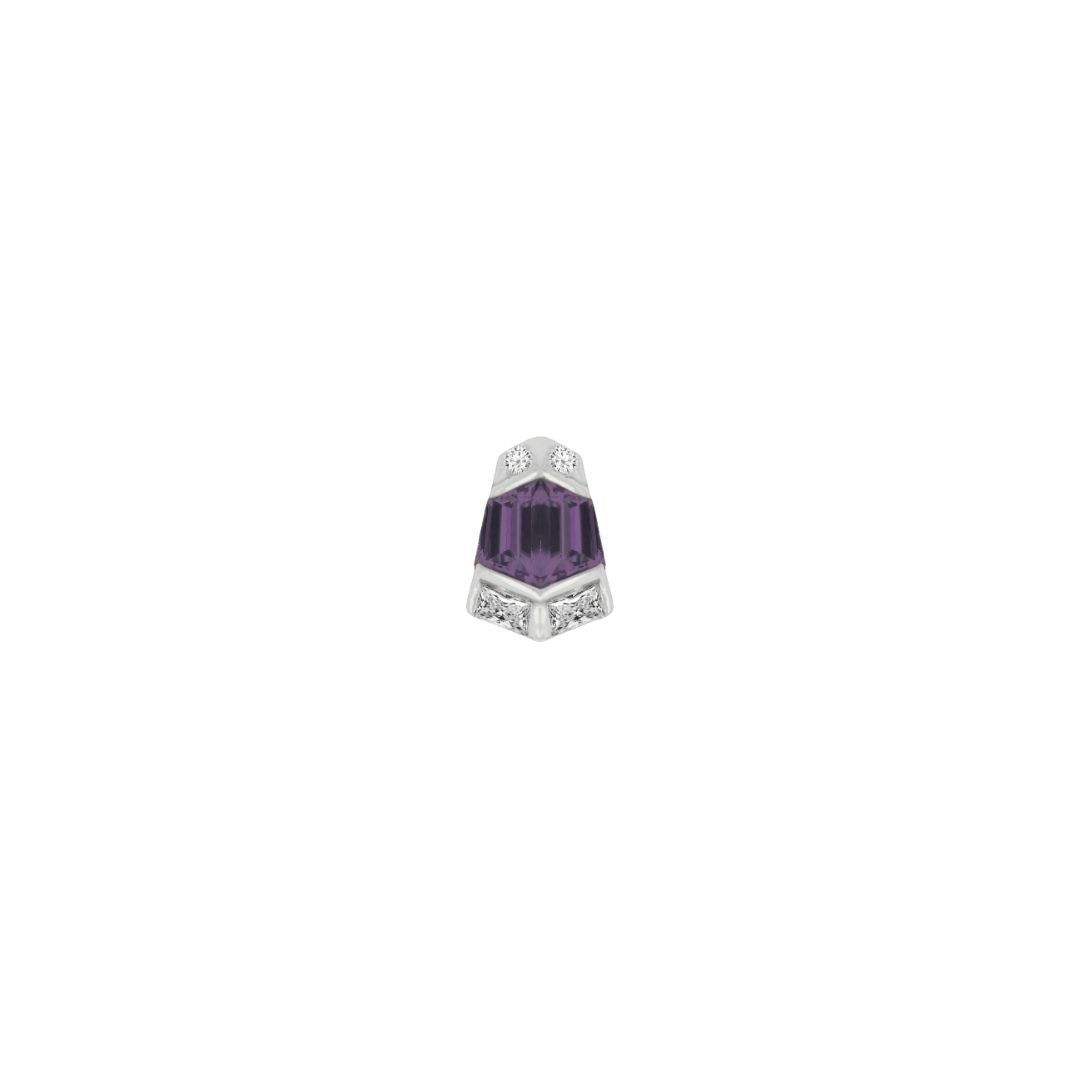 Vera - Amethyst - Threadless End