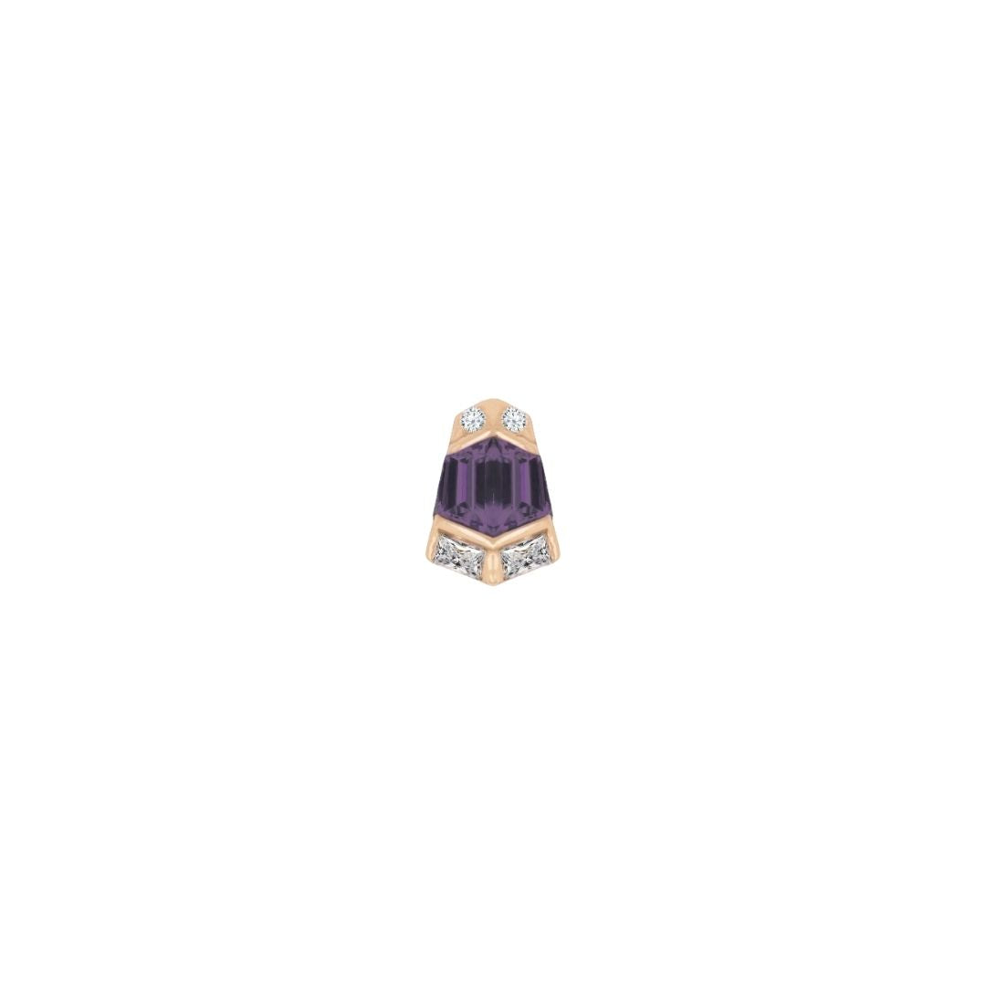 Vera - Amethyst - Threadless End