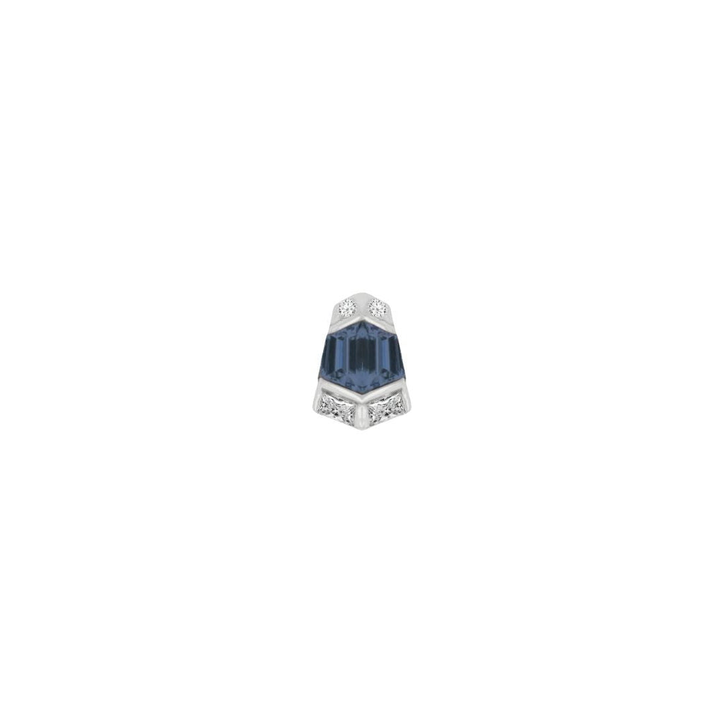 Vera - London Blue Topaz - Threadless End