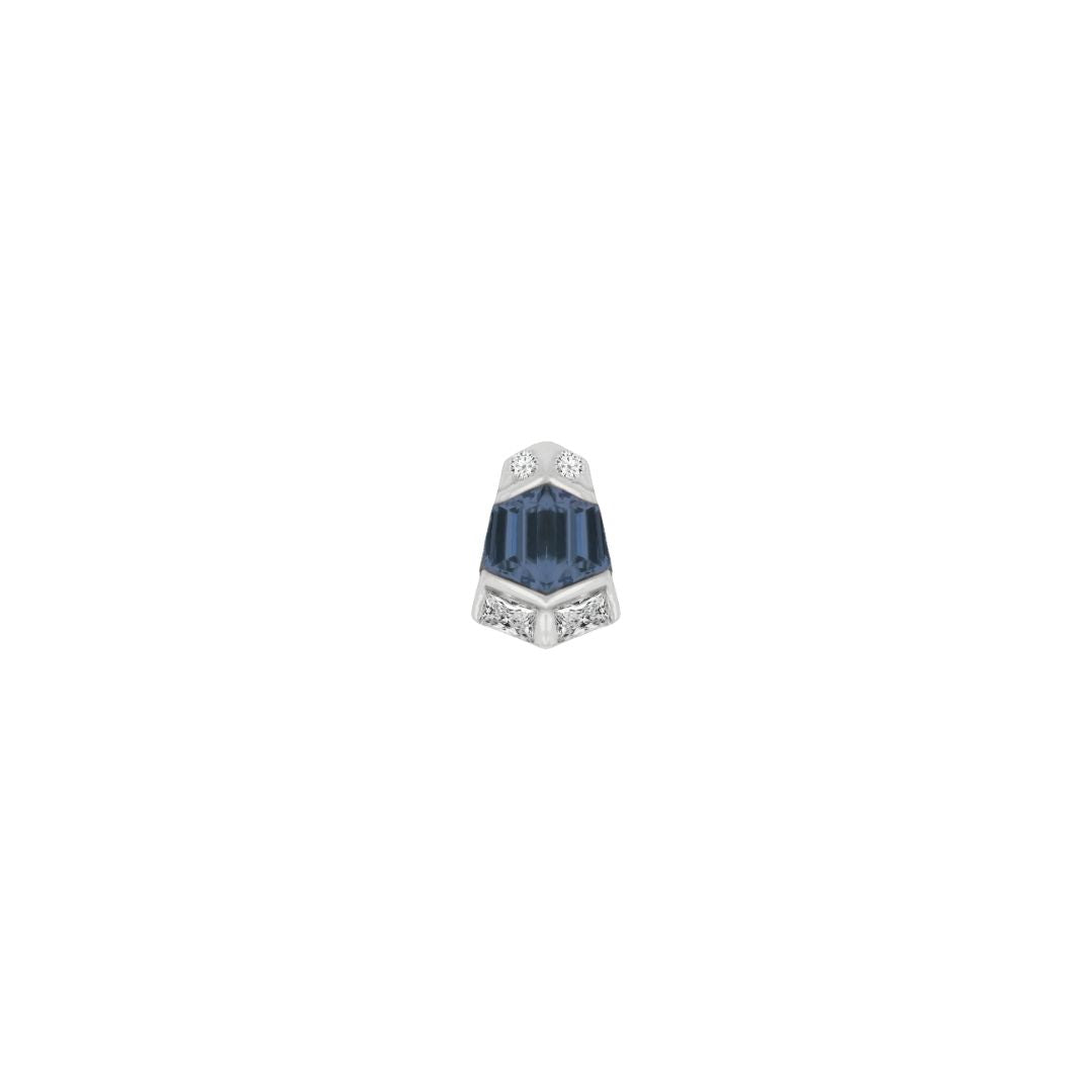 Vera - London Blue Topaz - Threadless End
