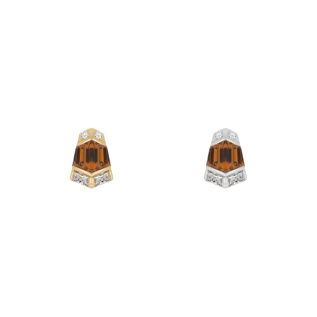 Vera - Orange Garnet - Threadless End