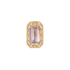 Versailles ametrine baroque-inspired threadless end in 14k gold for solo helix or flat styling