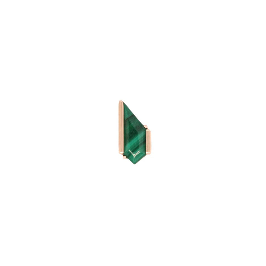 Vinyl Threadless End with Malachite