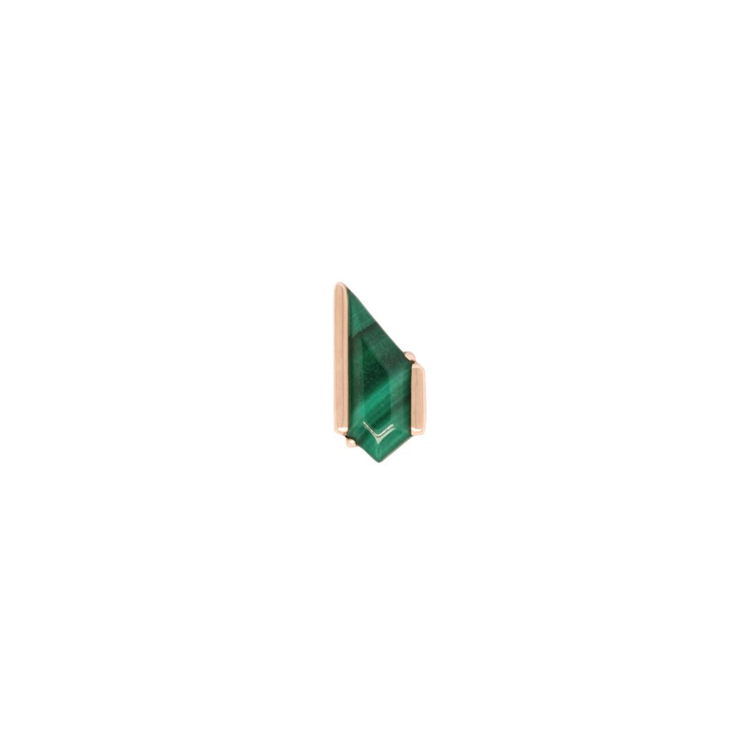 Vinyl Threadless End with Malachite
