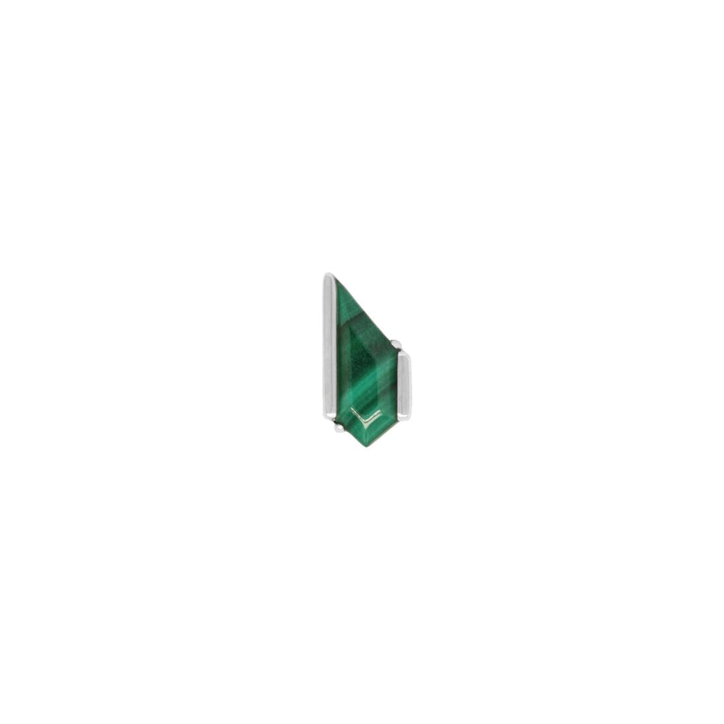 Vinyl Threadless End with Malachite