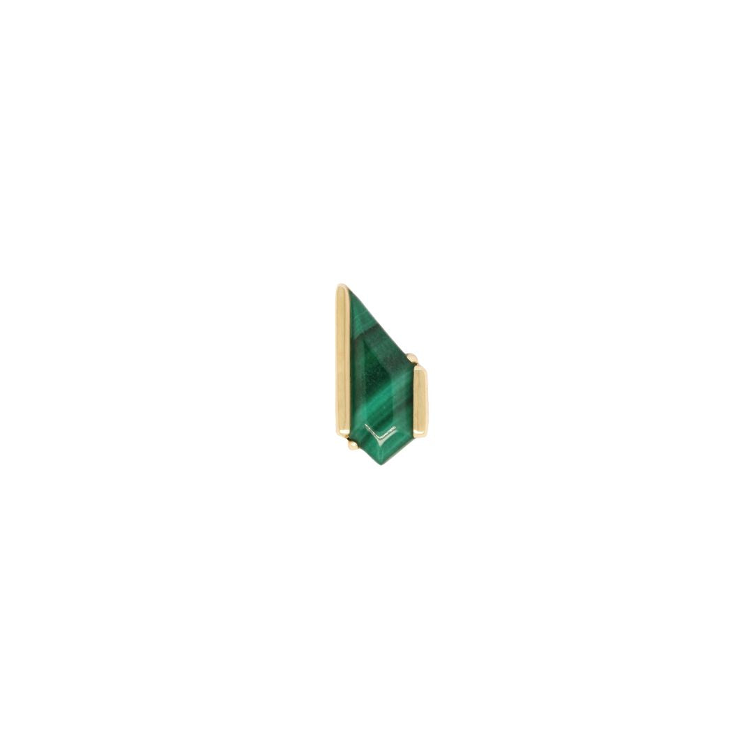 Vinyl Threadless End with Malachite