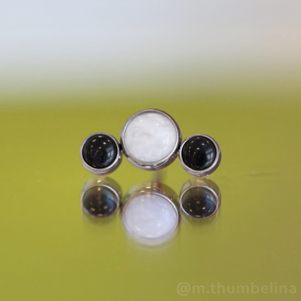 Halloween Bezel-Set Curved Cluster