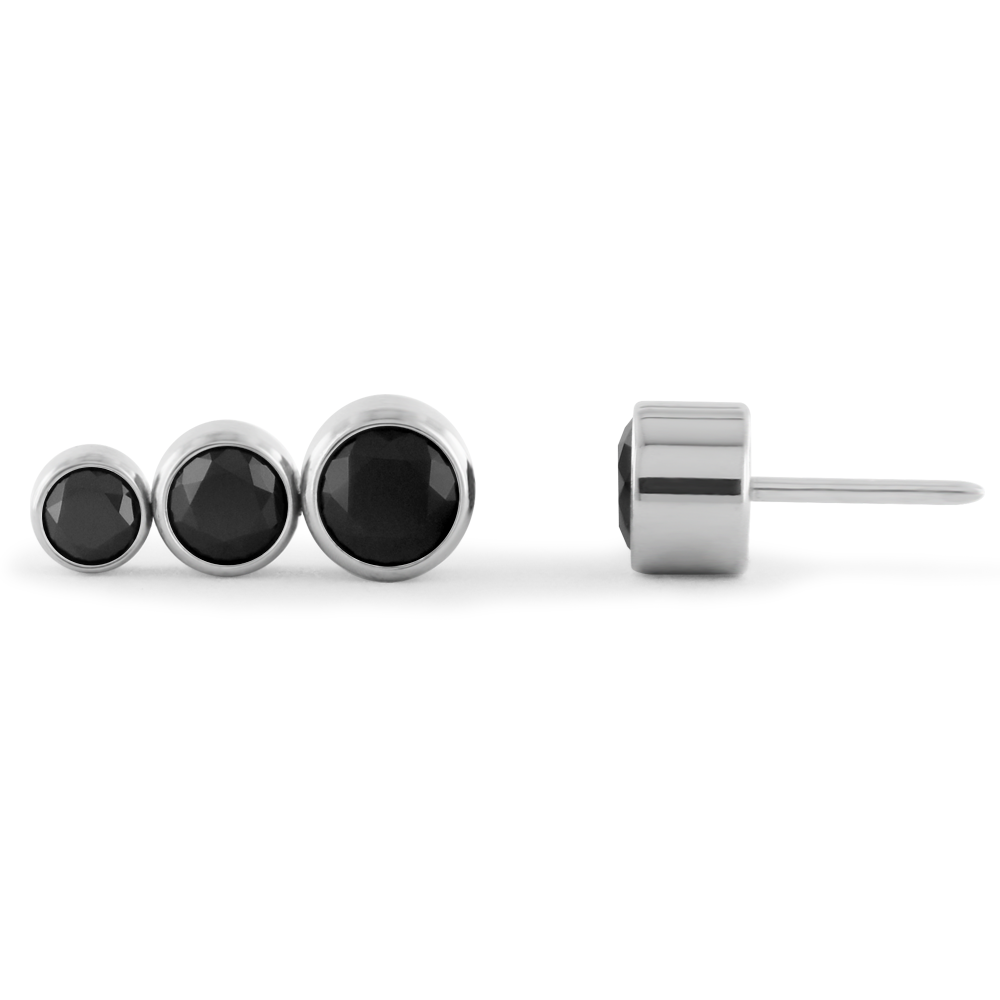 Bezel Set Gem Cluster - Tapered