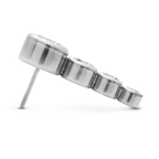 Bezel Set Gem Cluster - Tapered