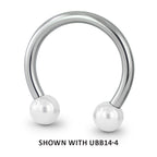Titanium 14ga Threadless Circular Barbell