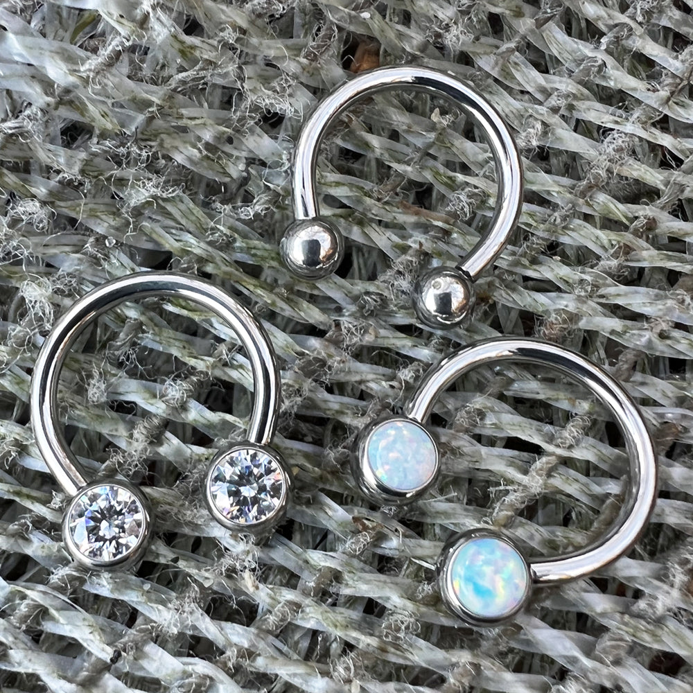 Titanium 16ga Threadless Circular Barbell