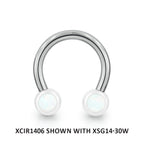Titanium 14ga Threadless Circular Barbell