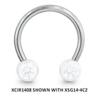 Titanium 14ga Threadless Circular Barbell