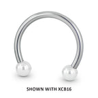 Titanium 16ga Threadless Circular Barbell