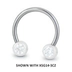 Titanium 16ga Threadless Circular Barbell