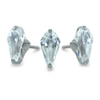 Titanium Coffin Cut Prong Set Gem