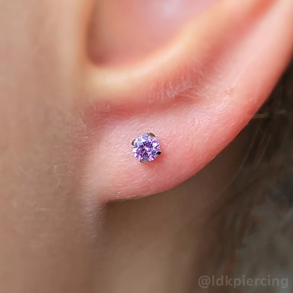 Titanium Prong Set Gem