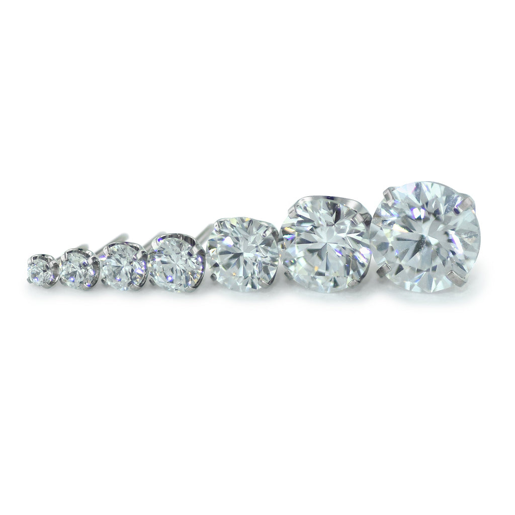 Titanium Prong Set Gem