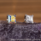 Titanium Princess Cut Gems