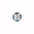 Zaffir London Blue Topaz Flat Back Stud