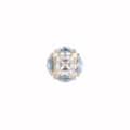 Zaffir aquamarine cluster threadless end in 14k gold for helix or conch styling