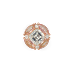 Zaffir Pink Tourmaline Flat Back Stud