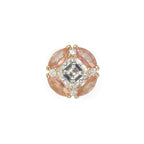 Zaffir Pink Tourmaline Flat Back Stud