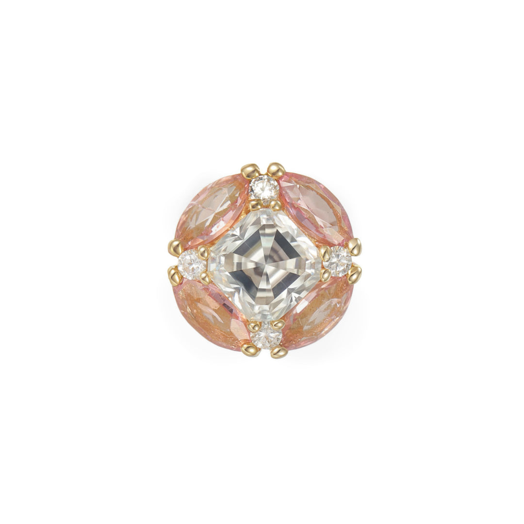 Zaffir Pink Tourmaline Threadless End