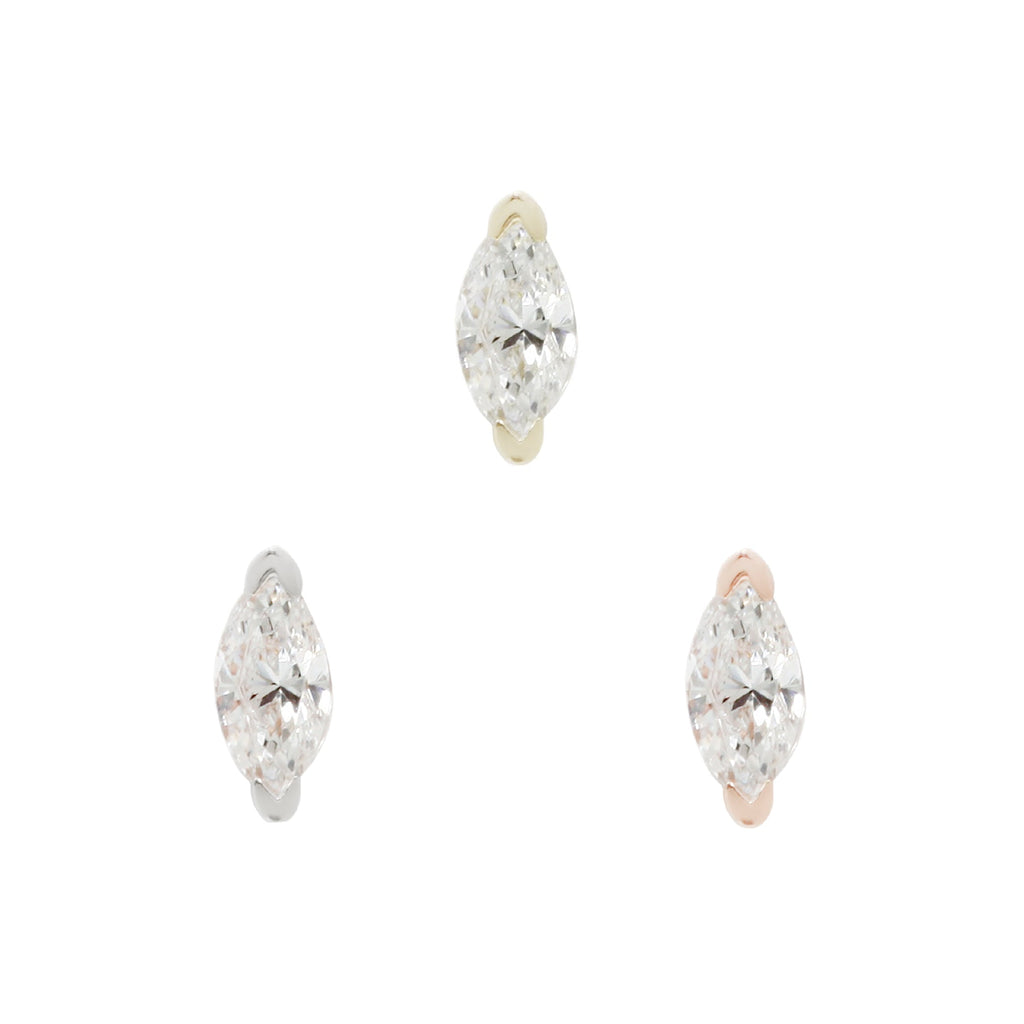Zuri Threadless End with CZ