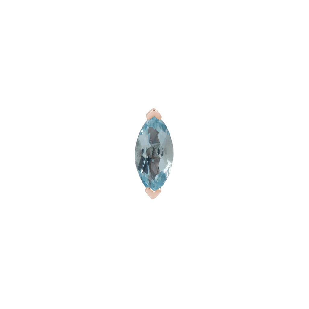 Zuri Marquise Sky Blue Topaz - Threadless End