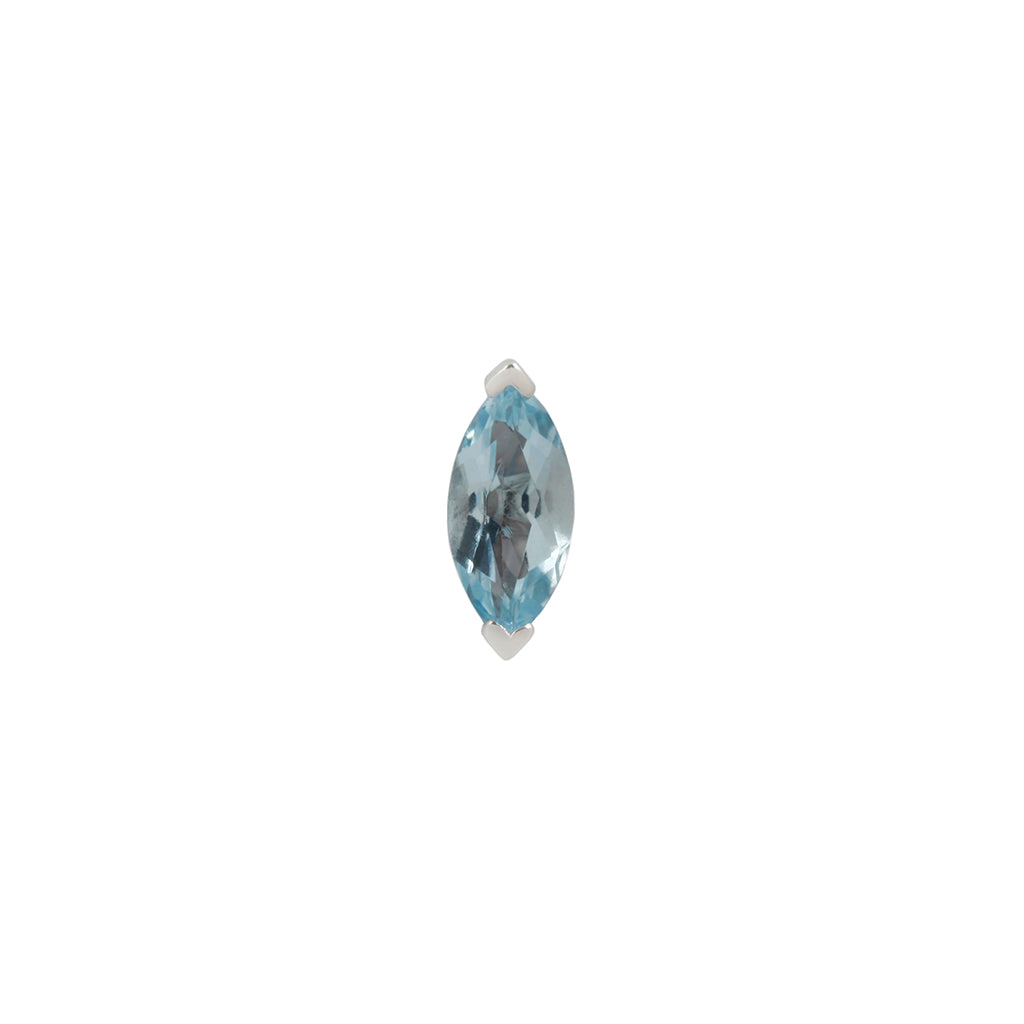 Zuri Marquise Sky Blue Topaz - Threadless End