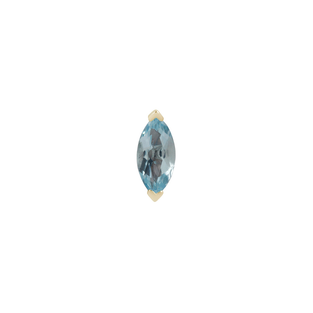 Zuri Marquise Sky Blue Topaz - Threadless End