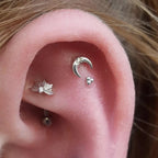 Moonshine - CZ - Flat Back Stud