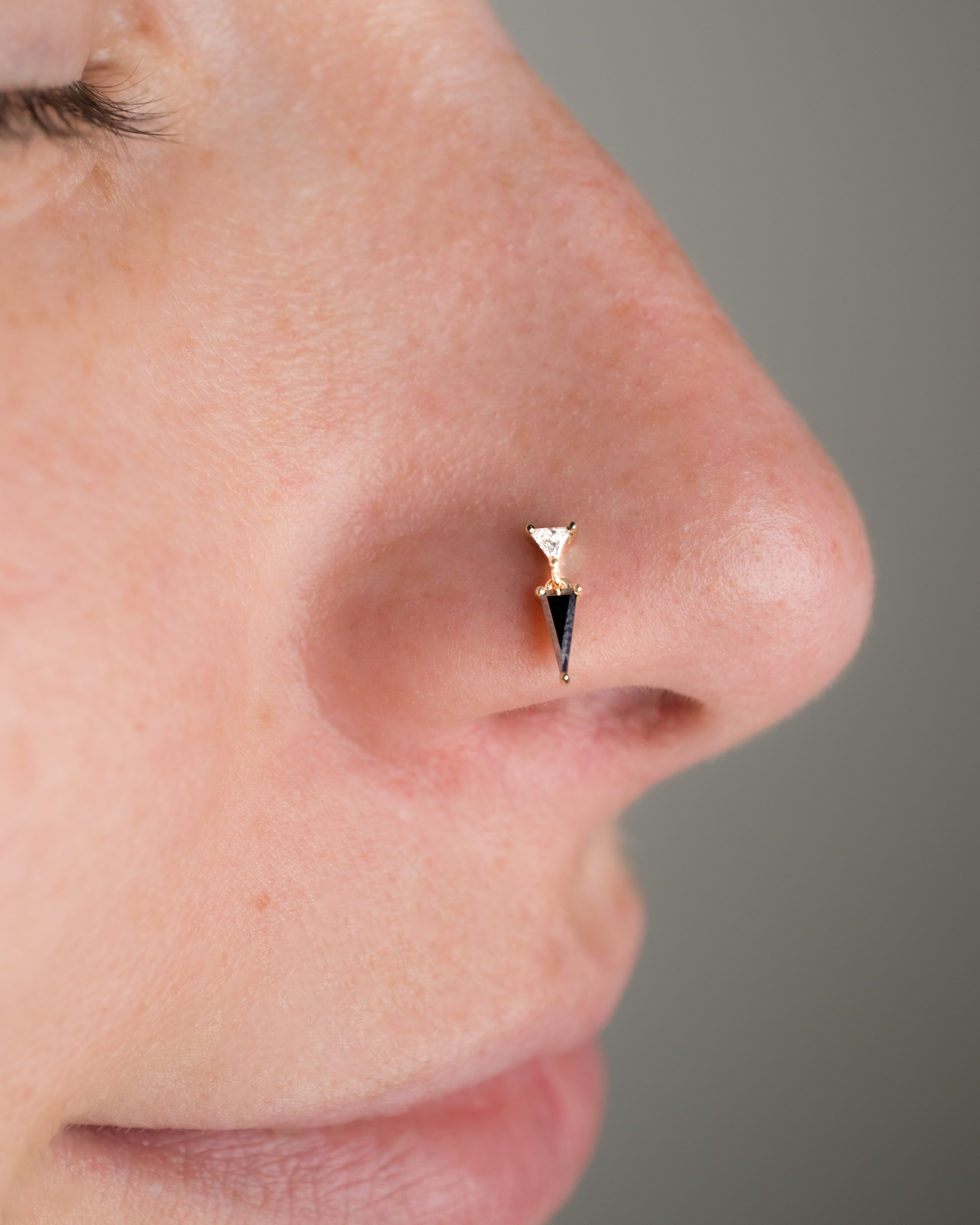 Daring - Black Spinel + CZ - Threadless End