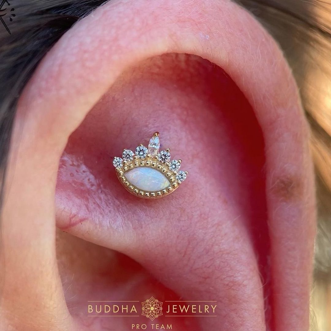 Enchant - Opal + CZ - Threadless End