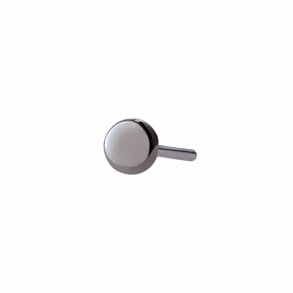 Disk Black Rhodium Threadless End