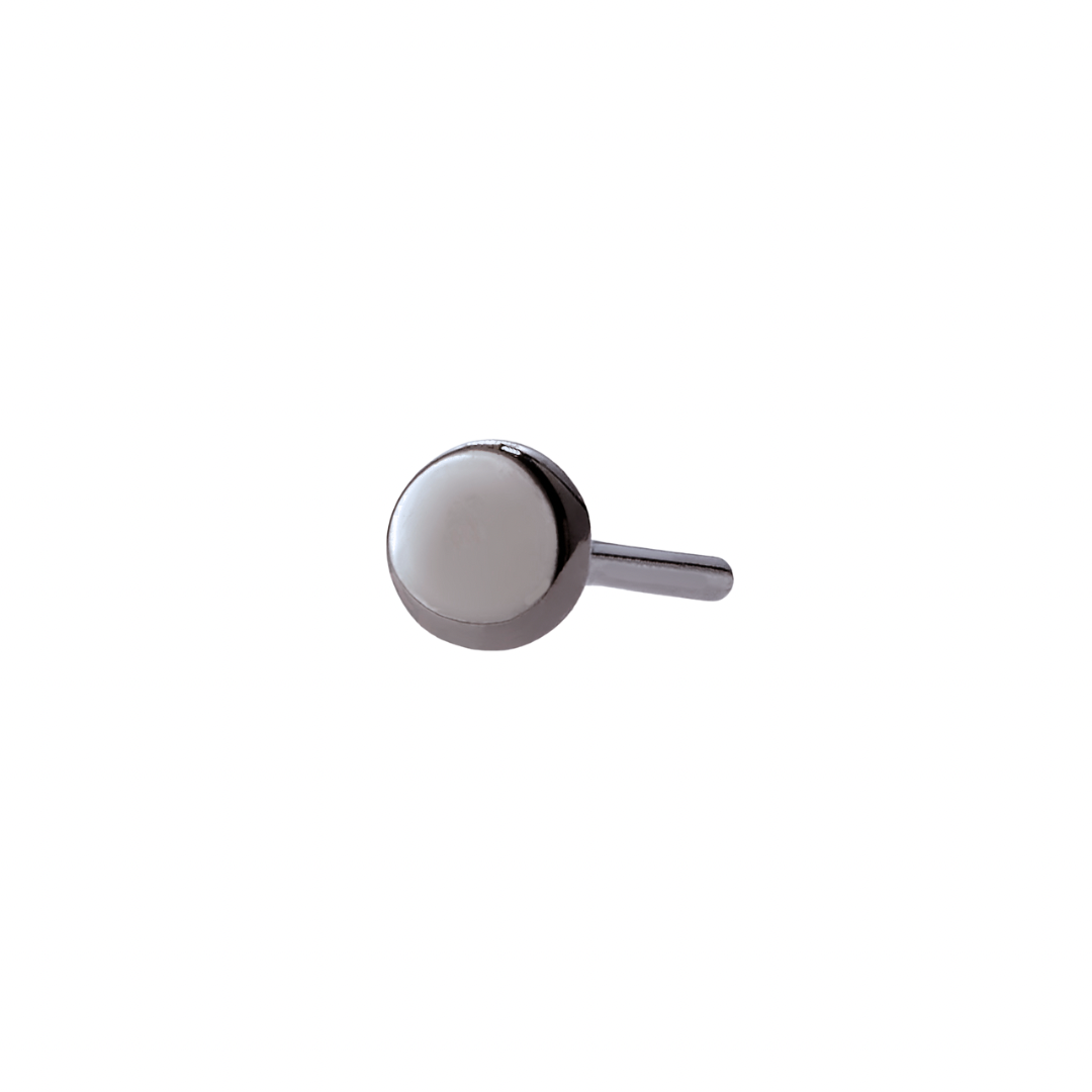 Disk Black Rhodium Threadless End